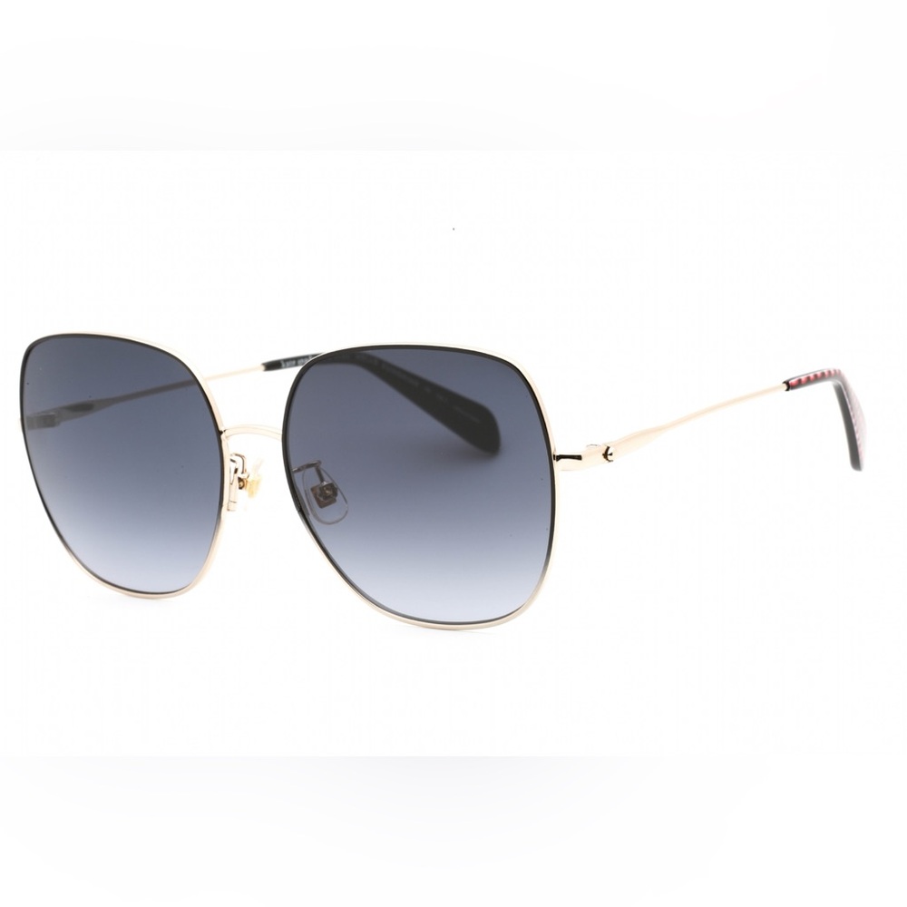Kate Spade Gold Frame Sunglasses with Black Lenses